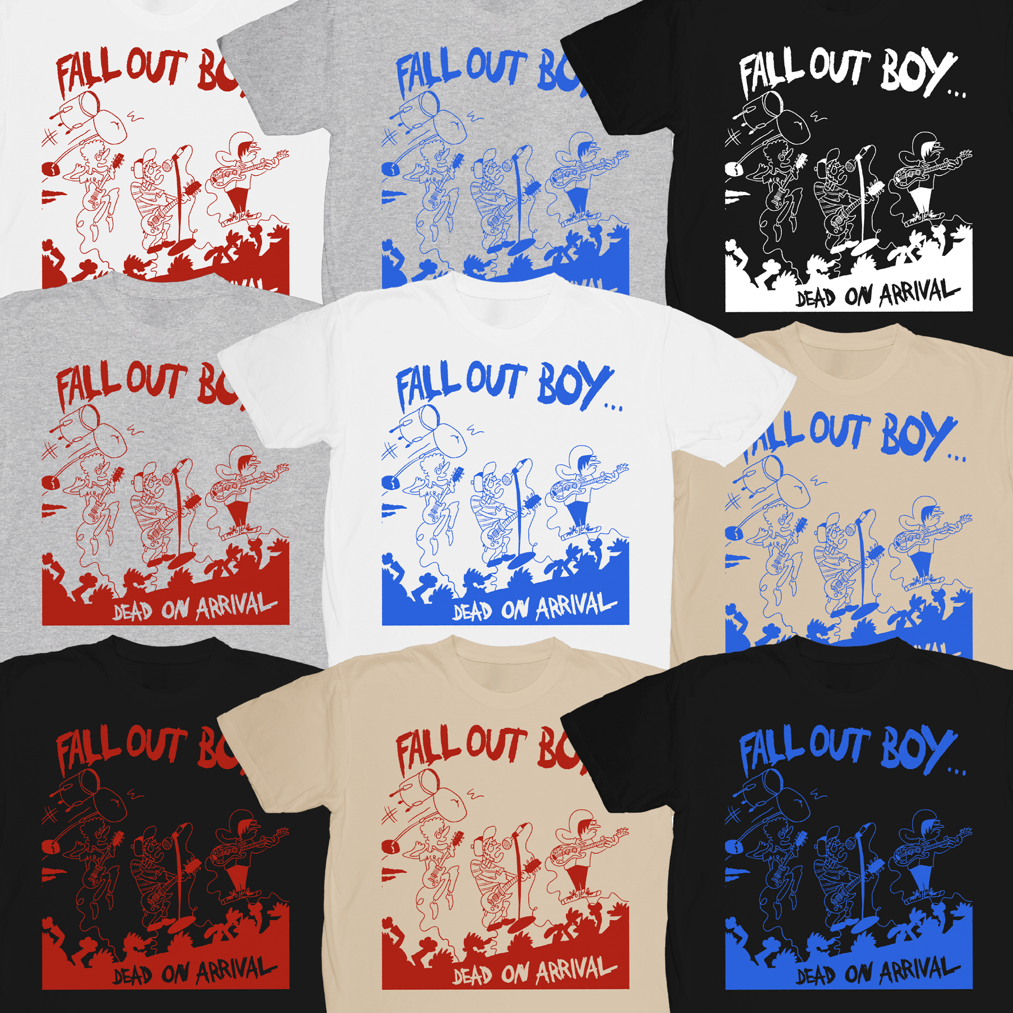 FALL OUT BOY (SHIRTS) – THREE YEAR BOOTS