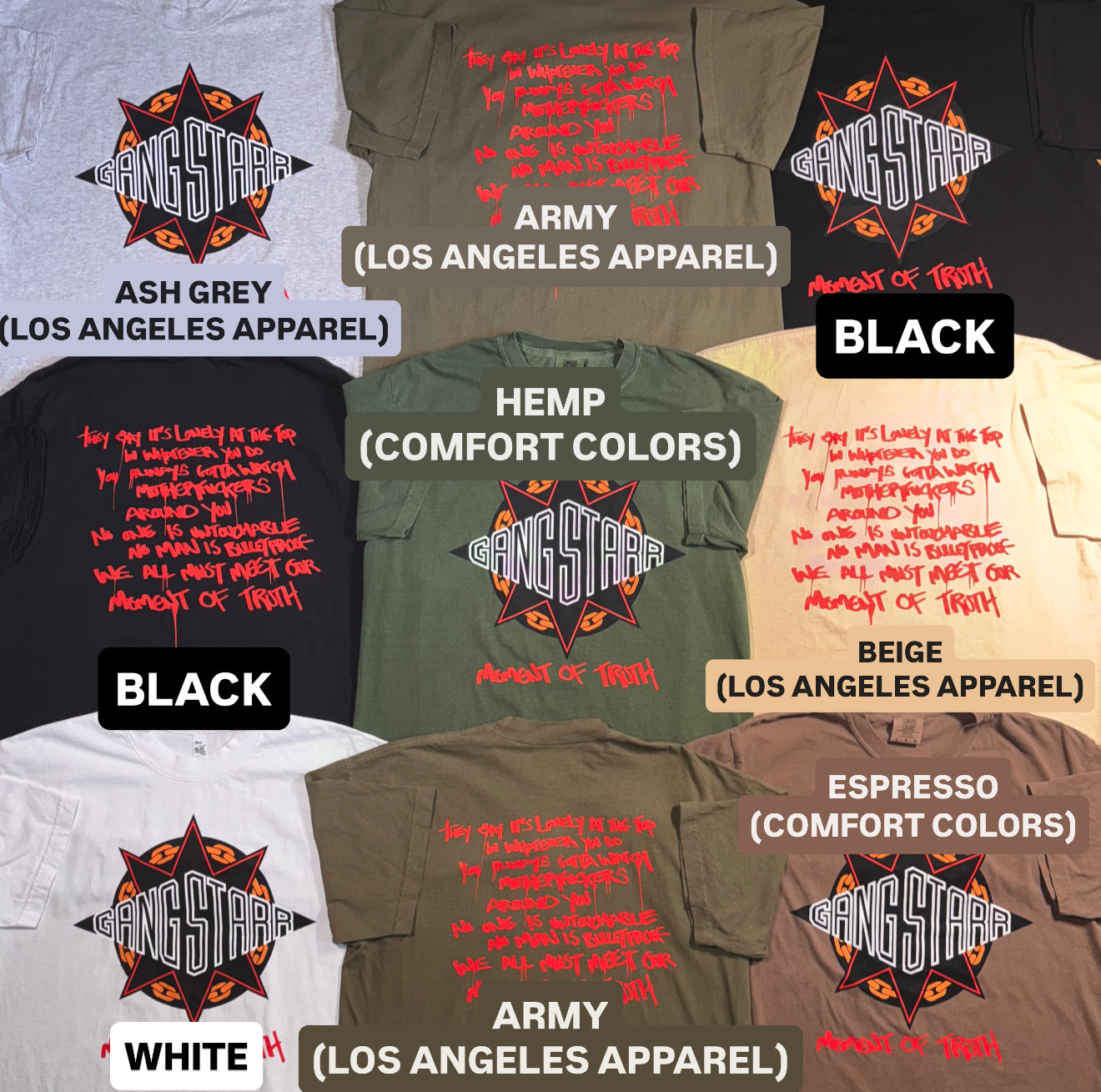 GANG STARR (SHIRTS)